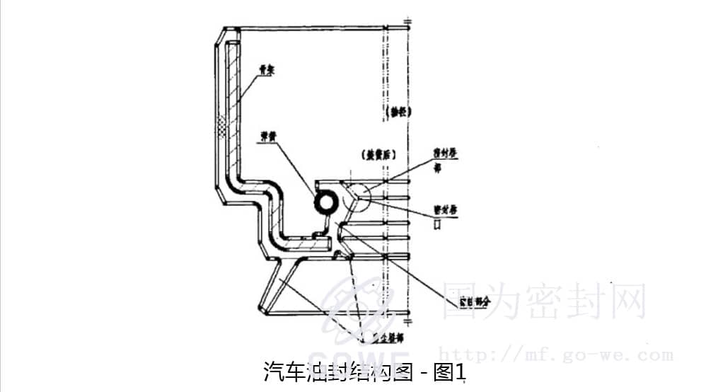 汽车油封弹簧结构图
